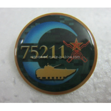 Metal Offset Printed Lapel Pin Badge with Epoxy (badge-104)